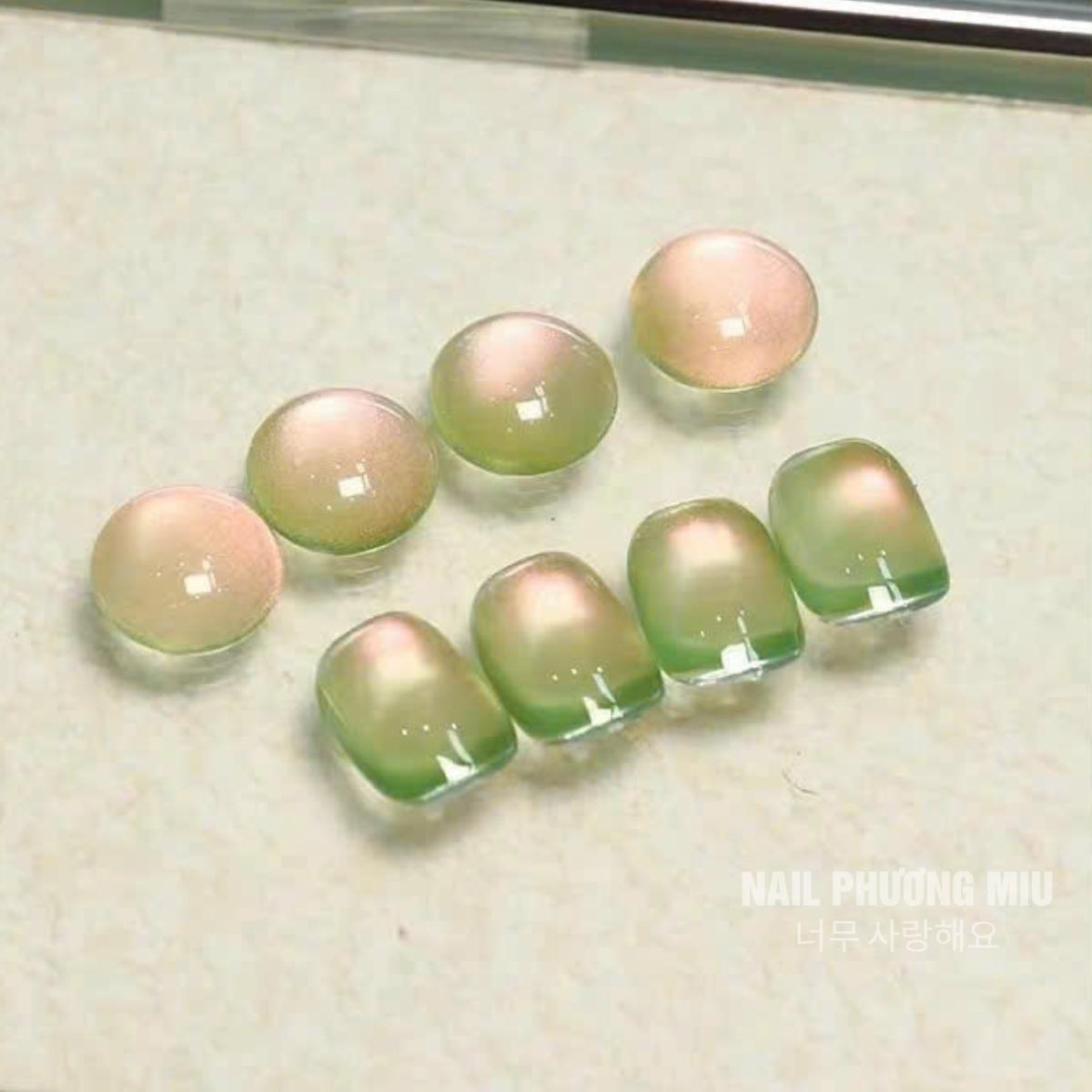 Sơn Mắt Mèo Xanh Ổi Vendeeni Siêu Hot Mùa Hè Làm Nail Tạo Hiệu Ứng Kính Sáng Bóng, Sơn Gel Ngọc Trai Xanh Pastel Trang Trí Móng Tay Nghệ Thuật
