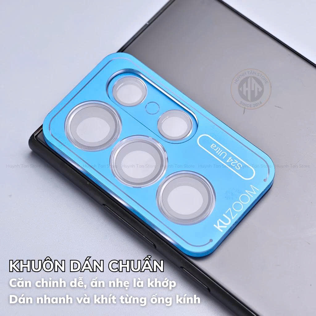 Len Camera Trong Suốt KUZOOM Cho Samsung S24 Ultra / S25 Ultra / S26 Ultra – Bảo Vệ Ống Kính Toàn Diện, Giữ Nguyên Vẻ Đẹp Nguyên Bản - Hàng chính hãng