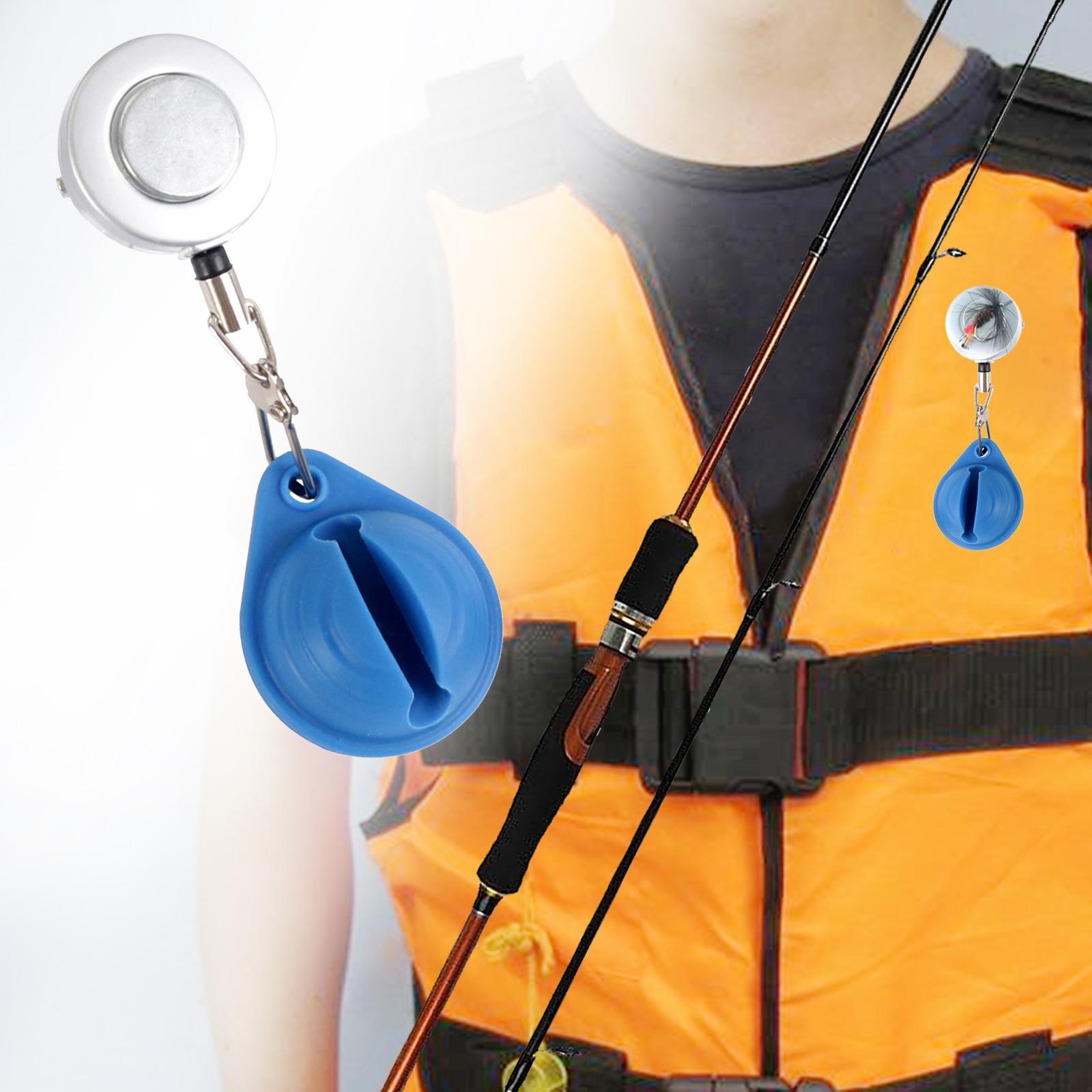 Fly Fishing Rod Holder Accessory Tool Silicone Lightweight Zinger Retractor