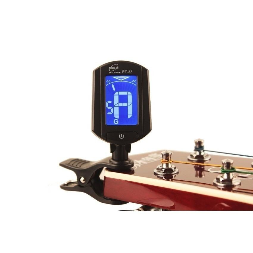 Máy lên dây đàn guitar tuner eno et-33 (đen)+ tặng 1 bút bi cao cấp hq k 410 206440206410