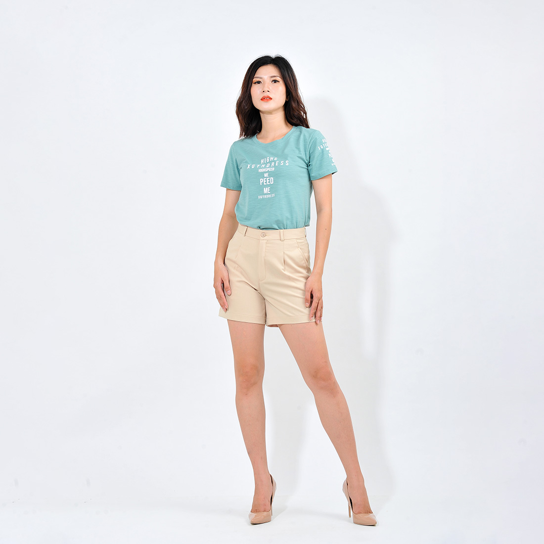 Quần short nữ thời trang Eden. Chất liệu kaki mềm mại. Phom dáng đẹp - Q005