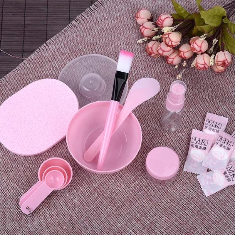 Bộ dụng cụ trộn mặt nạ đắp mặt nạ 9 món