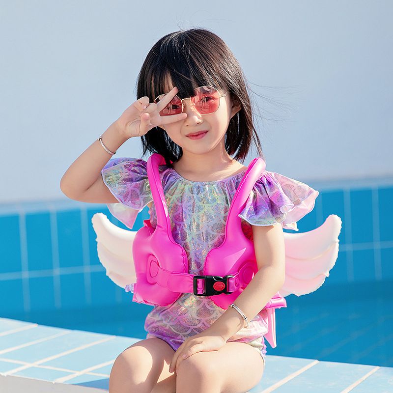 Áo Phao Bơi Hình Đôi Cánh Cho Bé Sportslink - Hồng - Size L 5 - 8 Tuổi