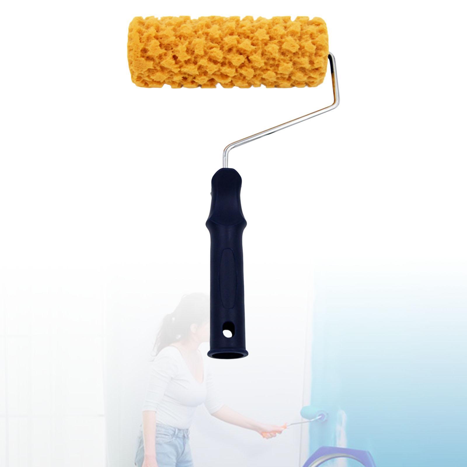 Portable Sponge Paint Roller Art Decorators Brush Smooth DIY Supplies for Interior