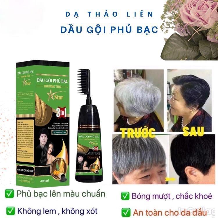 Dầu gội phủ bạc Dạ Thảo Liên (400ml) thành phần thảo dược thiên nhiên