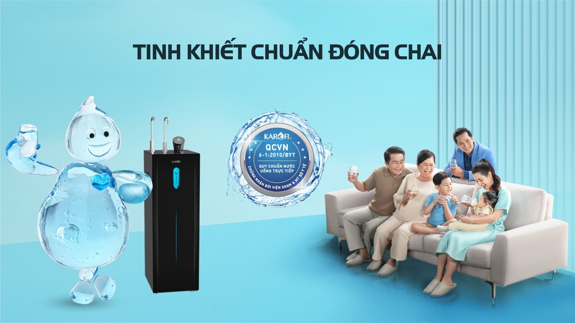 Máy lọc nước nóng lạnh Hydro-ion công nghệ điều khiển giọng nói KAE-S85 Plus - Hàng chính hãng