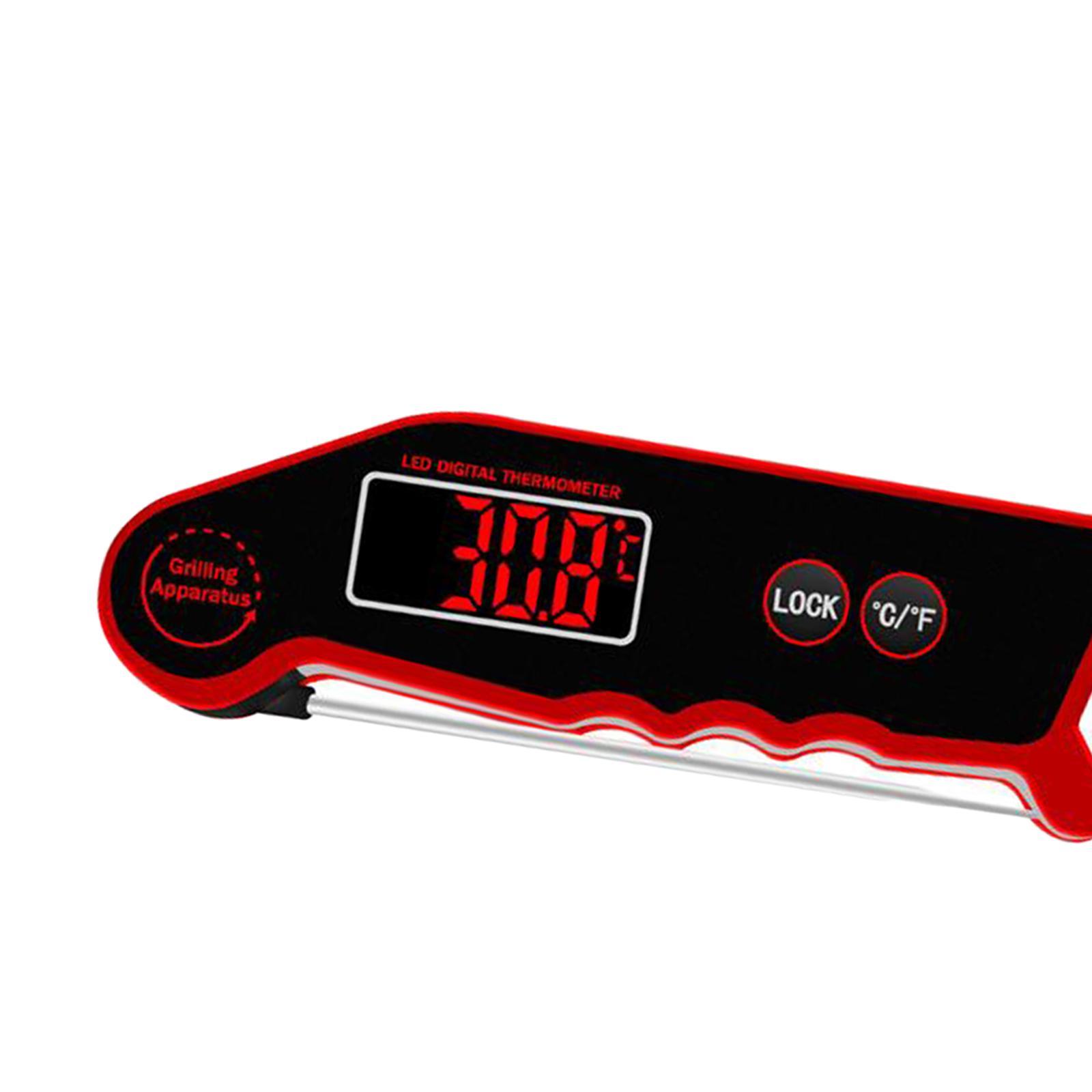 Instant Read Wireless  Thermometer Easy to Use  Red