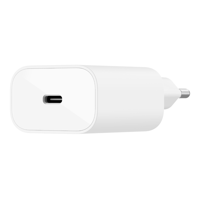 Adapter sạc nhanh chân tròn BOOST↑CHARGE 25W USB-C PD (PPS) Belkin - WCA004krWH. - Hàng chính hãng - Bảo hành 2 năm