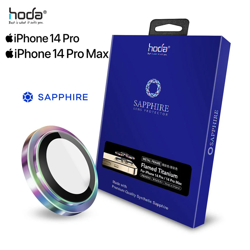 Dán cường lực bảo vệ camera HODA Sapphire dành cho iPhone 14 Pro/14 Pro Max - Hàng Nhập Khẩu