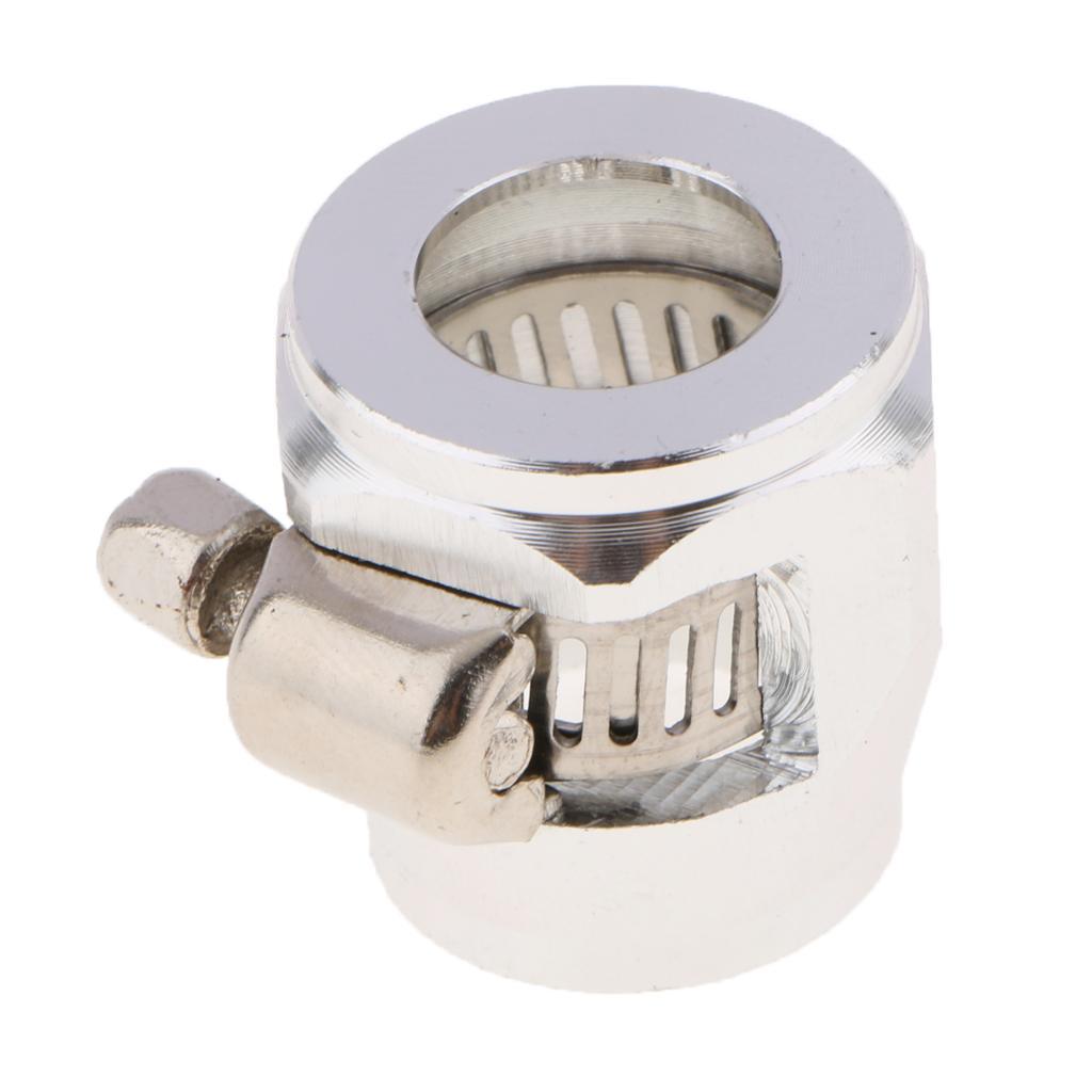 3-4pack Metal Auto Car AN8 Hose End Finisher Fuel Oil Water Line Clip Clamp