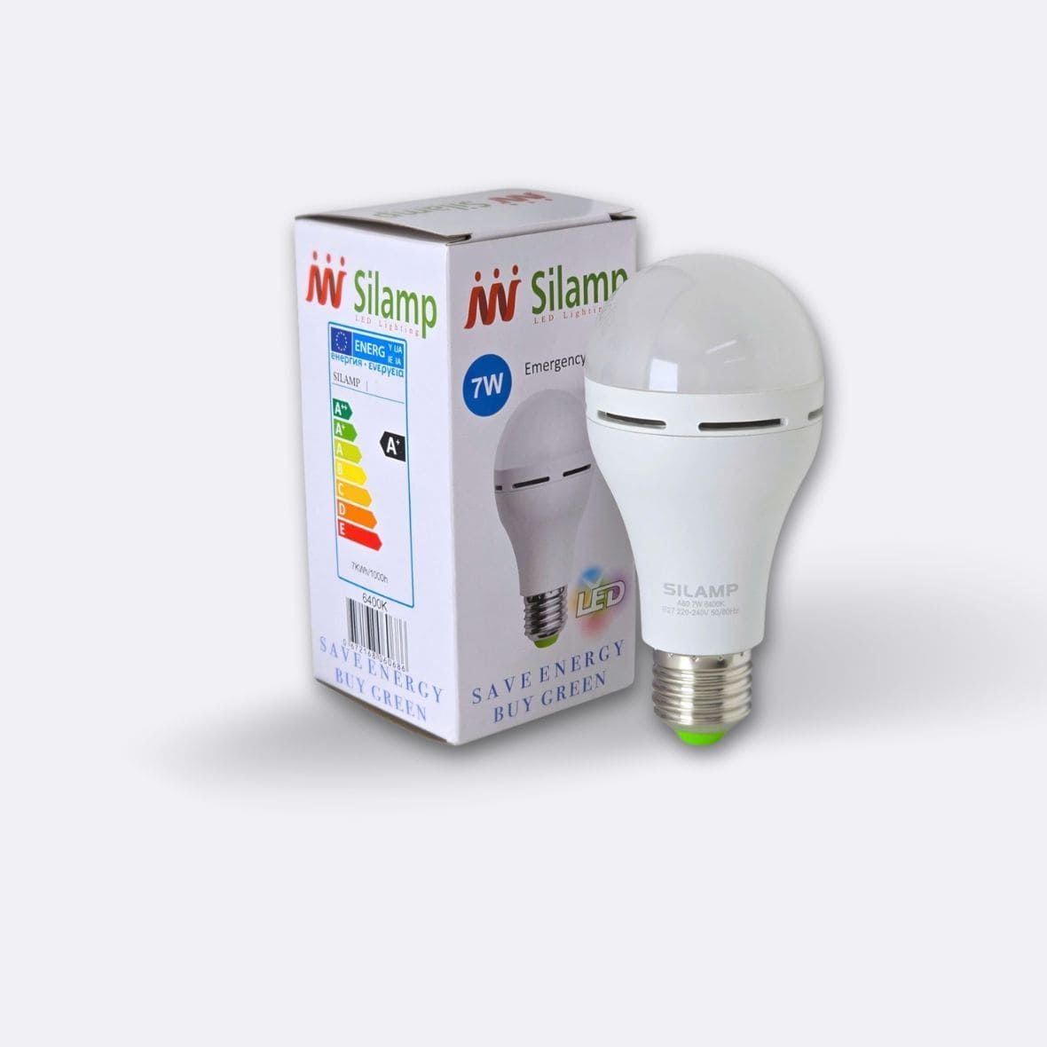 Bóng đèn LED Tích Điện Thông Minh 7W Silamp – Tự Sáng Khi Cúp Điện
