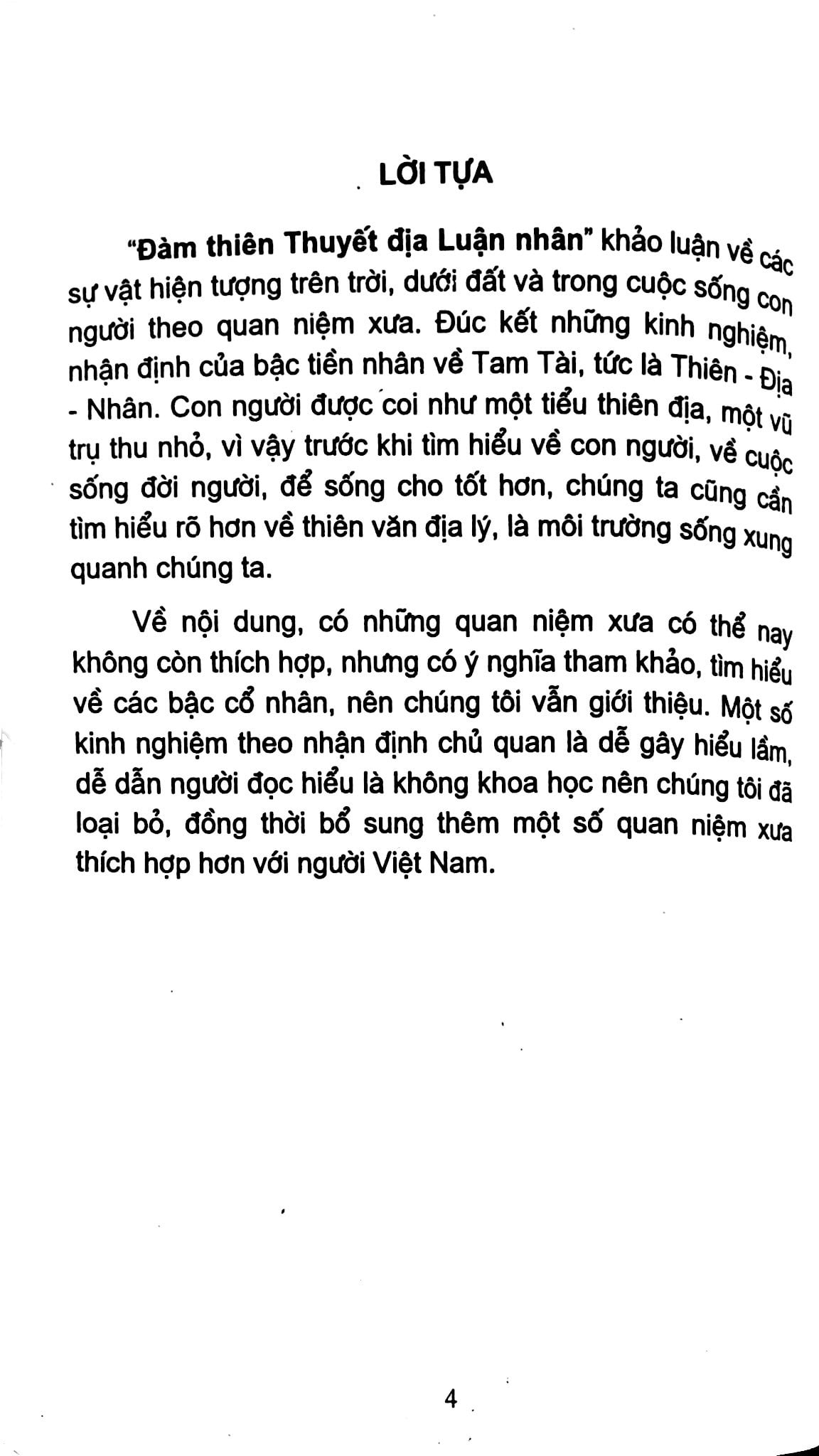 Đàm Thiên Thuyết Địa Luận Nhân