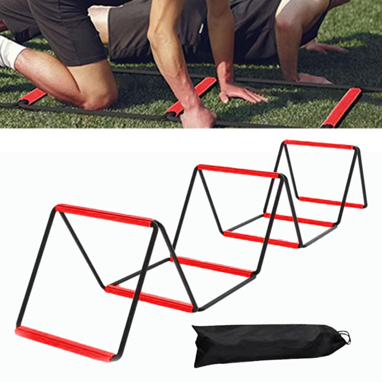 Agility Ladder Training Equipment Multipurpose Foldable Stairs Agility Training Ladder Workout Ladder for Rugby Foot Exercise