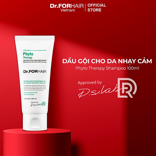 Dầu gội CHO DA NHẠY CẢM, chiết xuất thực vật an toàn và dịu nhẹ Dr.FORHAIR Hàn Quốc Phyto Therapy Shampoo