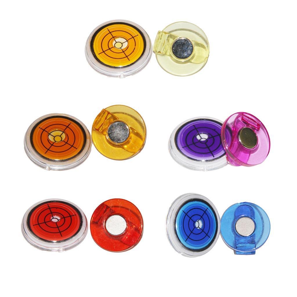 2-4pack Golf Gradienter Putting Alignment Tool Magnetic Ball Marker Hat Clip