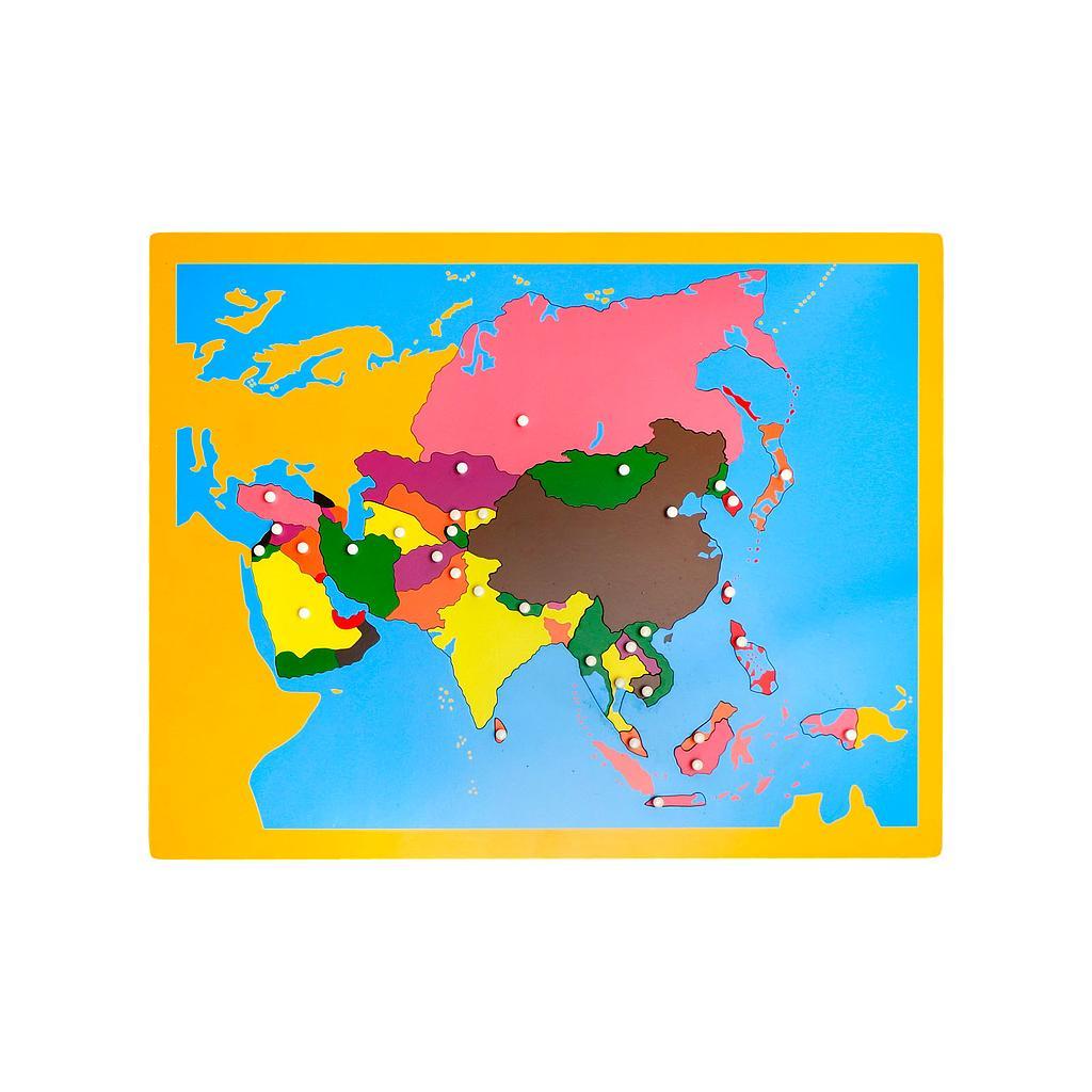 Đồ chơi trẻ em Oreka Montessori Ghép hình bản đồ: Châu Á - 0730201