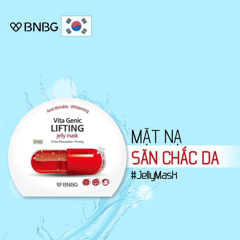 Combo 10 Mặt nạ dưỡng ẩm giúp nâng cơ và săn chắc da BNBG Vita Genic Lifting Jelly Mask 30ml x 10