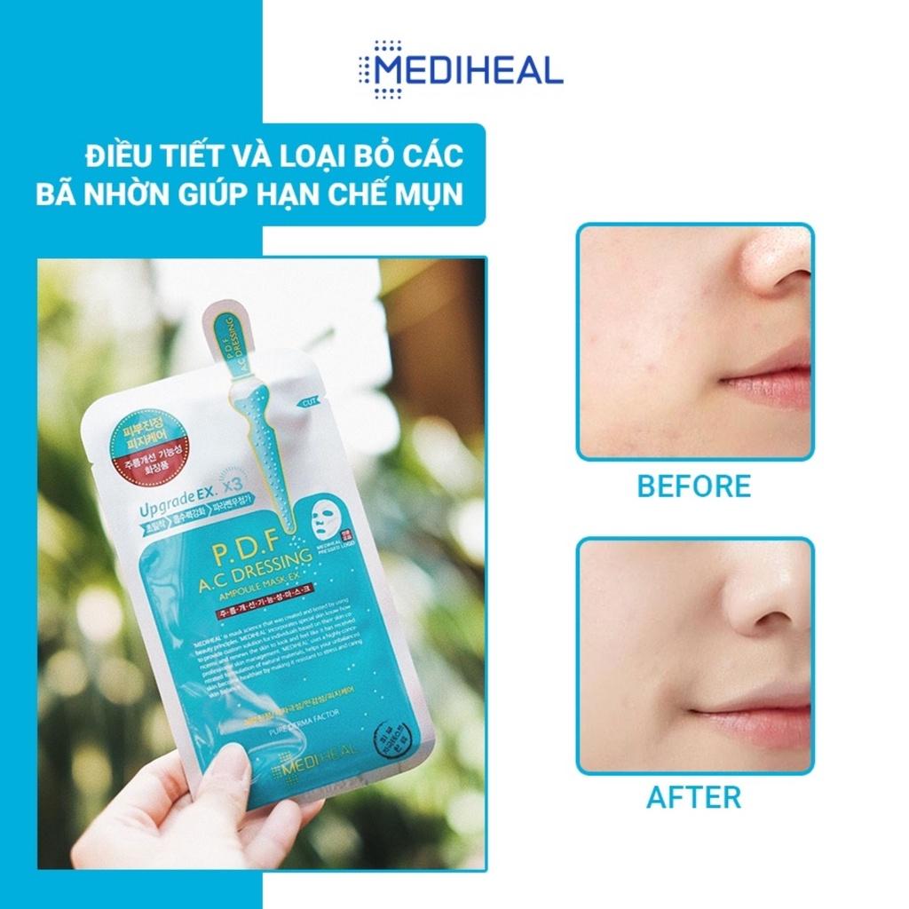 Combo 5 Mặt Nạ Mediheal P.D.F  AC Dressing Ampoule Mask Giảm Mụn Làm Dịu Da 25ml/Miếng