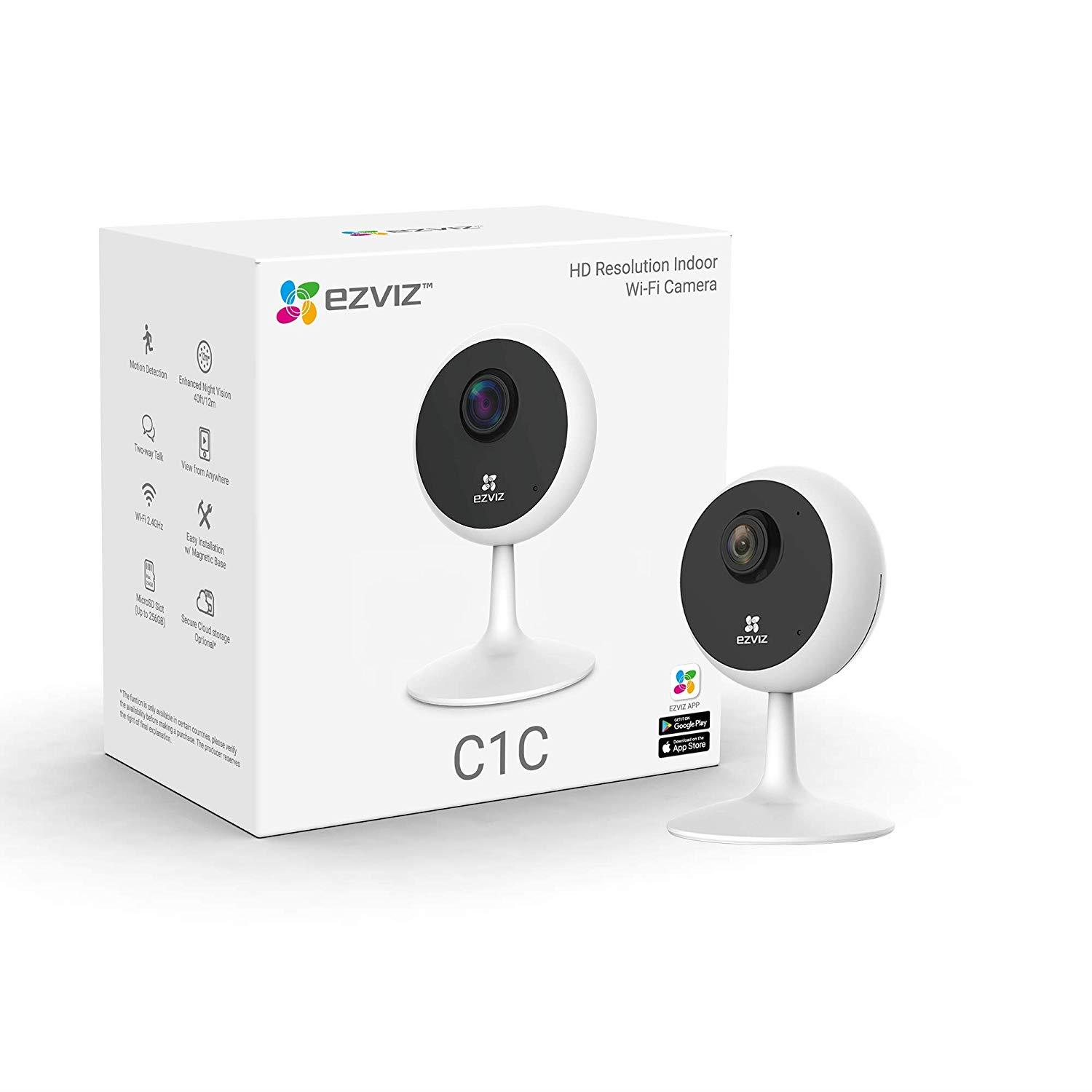 Camera Giám Sát IP Siêu Nhỏ Gọn EZVIZ Mini C1C 2MP Full HD 1080P (CS-C1C-1D2WFR) - Thẻ nhớ NETAC 32GB - Hàng Chính Hãng