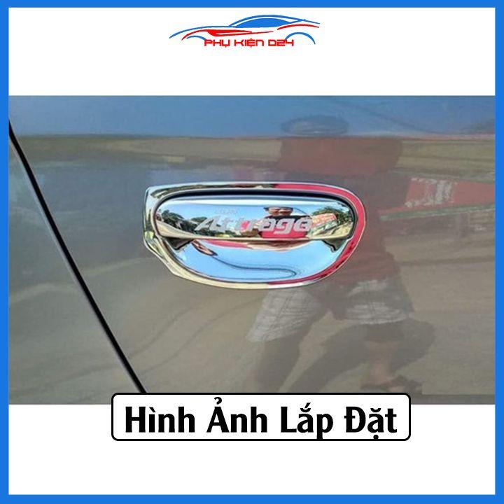 Ốp tay nắm hõm cửa mạ crom Attrage 2015-2016-2017-2018-2019 sáng bóng chống trầy bảo vệ cửa xe ô tô
