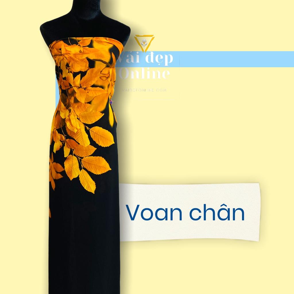 Vải voan chiffon kim tuyến hoa hồng may áo dài đầm áo kiểu MS5161