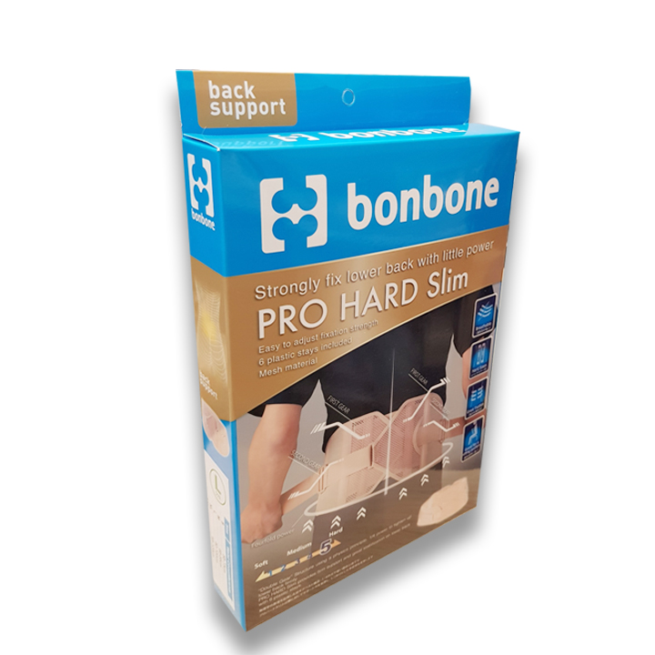 Đai Cột Sống Bonbone Pro Hard Slim (Nhật Bản) (Màu Da) -VT0164