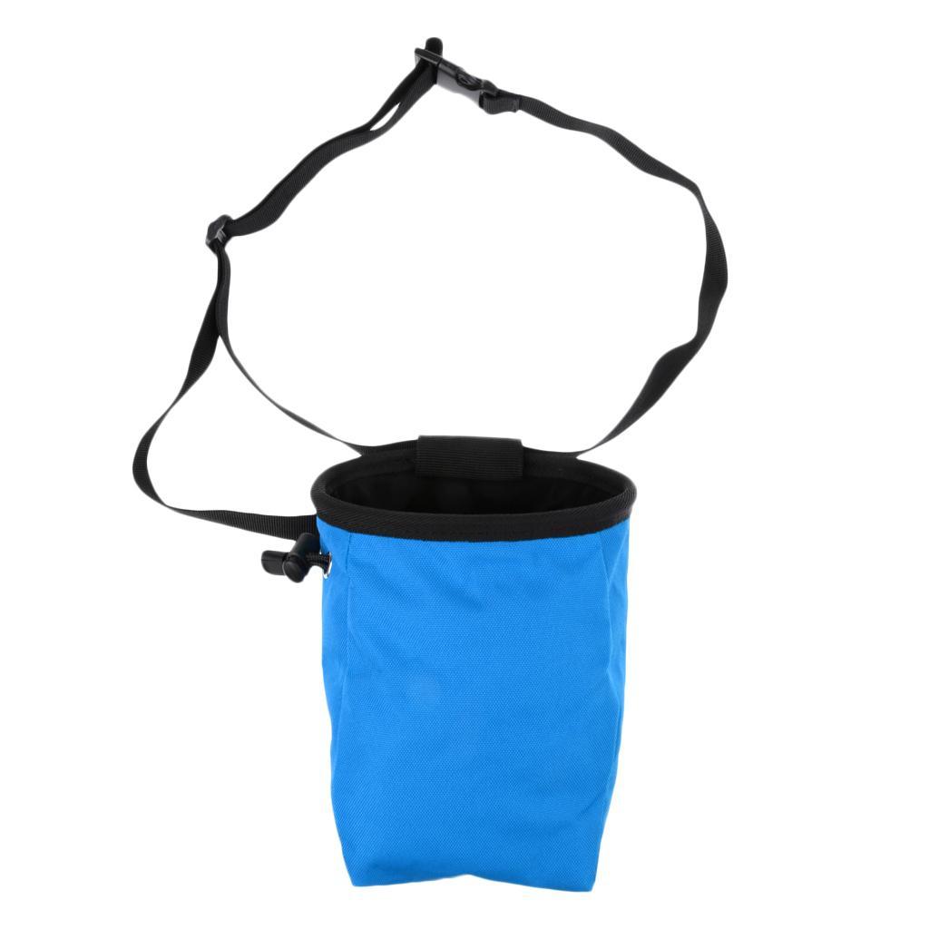 Rock Climbing Arborist Right Handed Ascender 8-13mm Rope Clamp Riser Gear Equipment + Chalk Bag