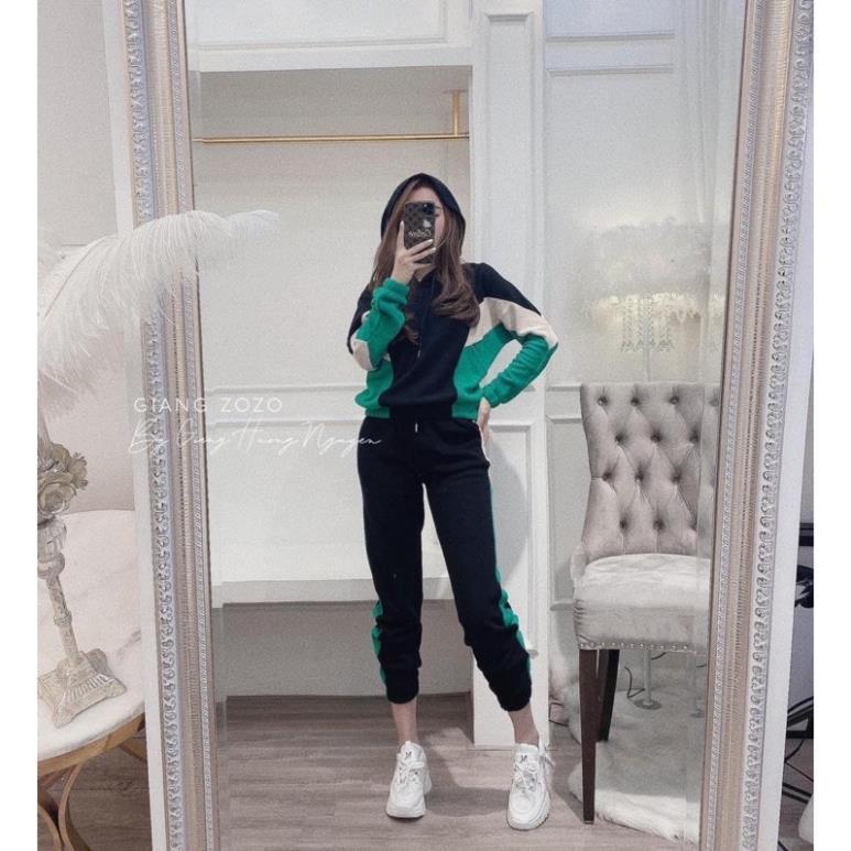 Bộ thể thao XANH/ CAM dành cho nữ