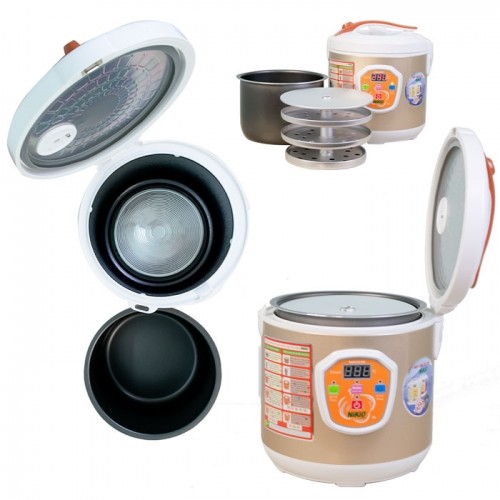 Máy (Nồi) Làm Tỏi Đen Nikio NK-686 - Công Nghệ Làm Tỏi Tự Động Nhật Bản, Thời Gian Làm Tỏi Và Sấy Khô Tùy Chỉnh Linh Hoạt Giúp Tỏi Thơm Ngon, Giàu Chất Dinh Dưỡng - Dung Tích 6 Lít, Làm Được 2Kg Tỏi - Cafe Sữa - Vàng Gold