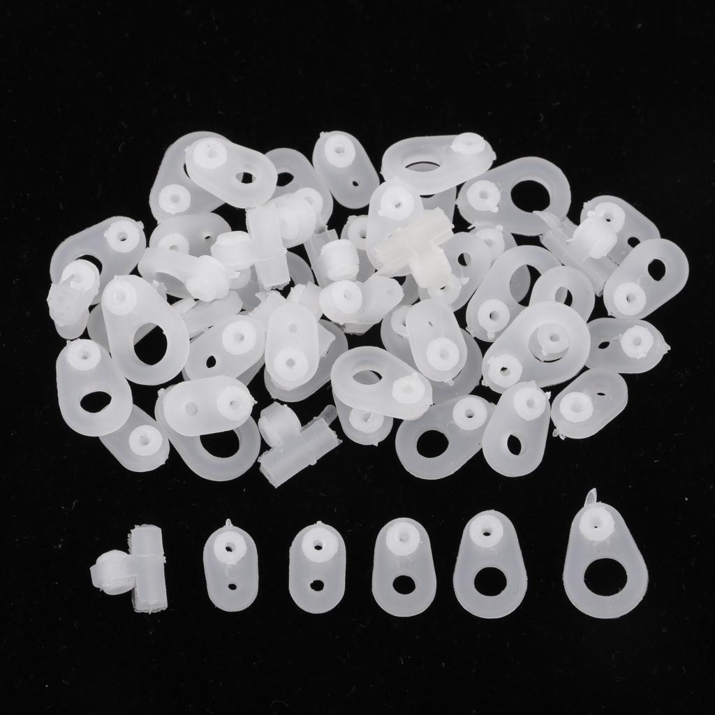 30pcs Fishing Rod Guide Ring DIY Rod Repair Kit Rod Building Silicone Ring