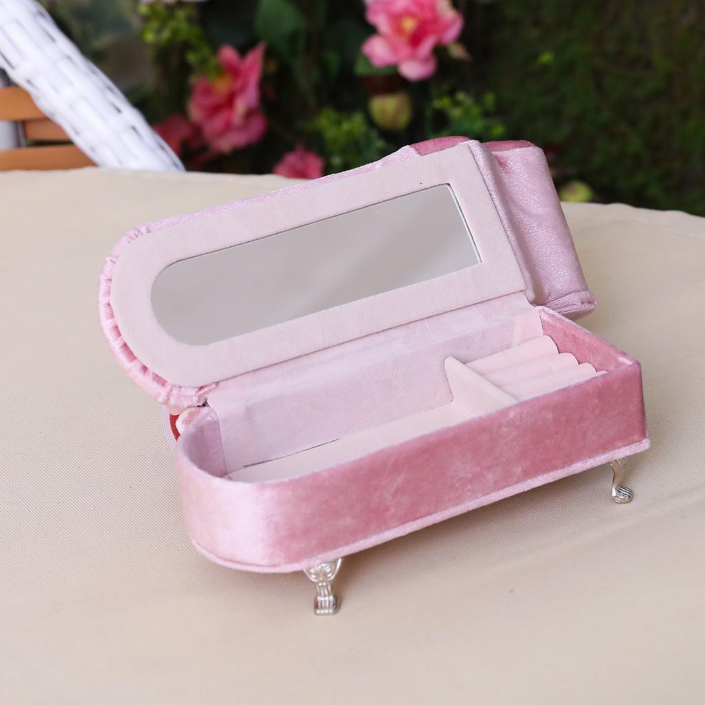 Velvet Couch Jewelry Box Organizer Storage Case for Rings Earrings Necklace