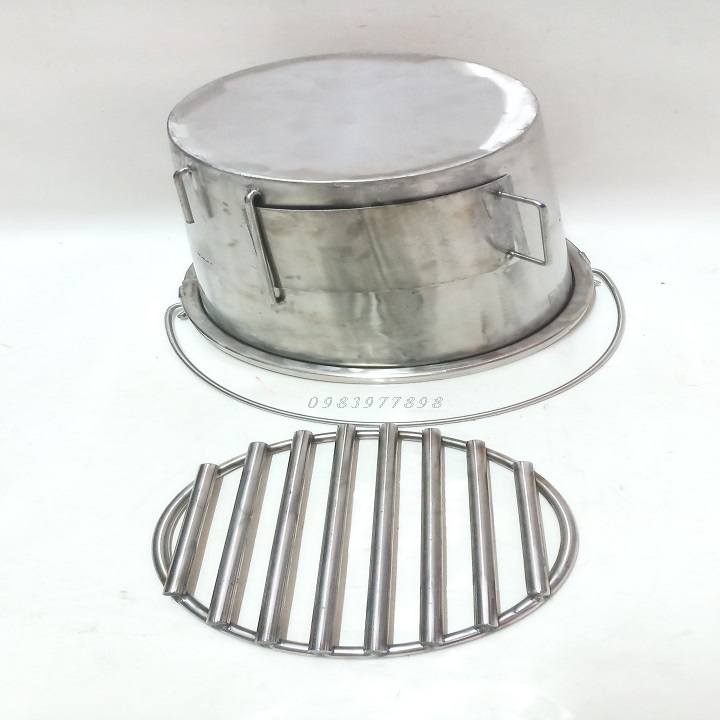 HỌNG LÒ(TẢN) INOX 304 ĐỰNG THAN QUAY GÀ VỊT,HEO.