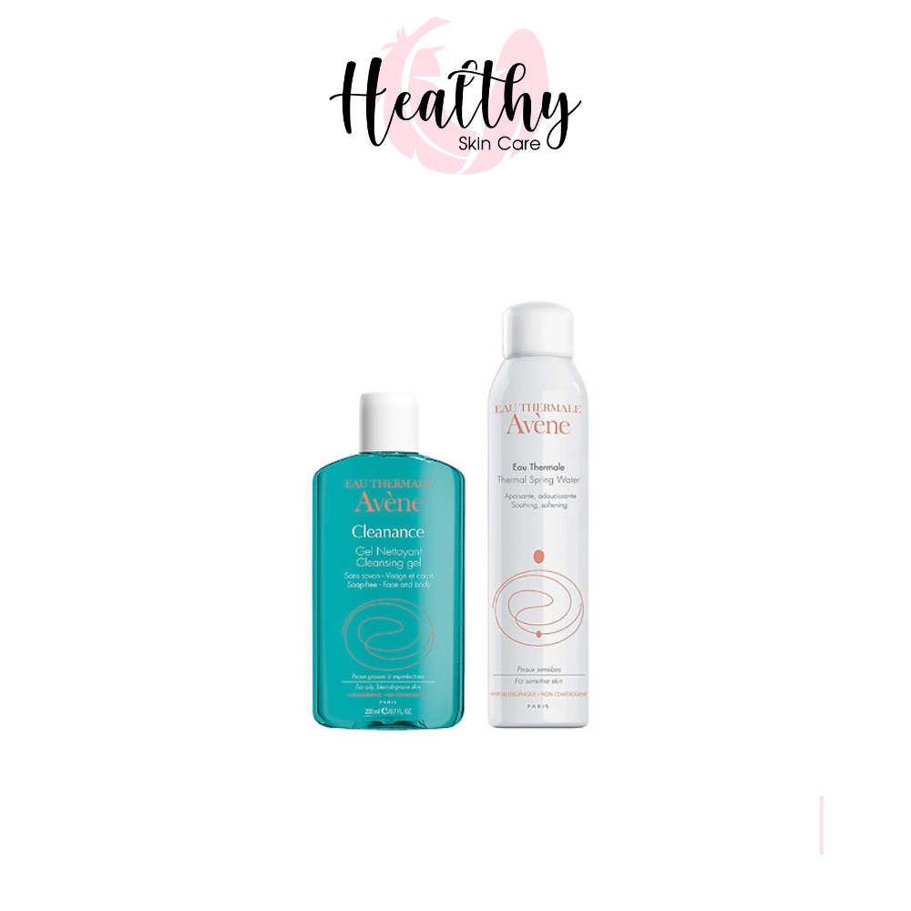Combo Gel Rửa Mặt Dành Cho Da Nhờn Mụn Eau Thermale Avene Cleanance Cleansing Gel 200ml Và Xịt Khoáng Avène Thermal Spring Water