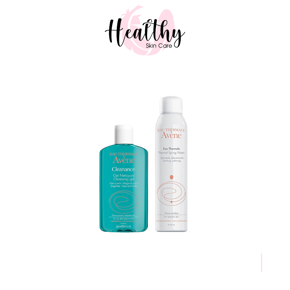 Combo Gel Rửa Mặt Dành Cho Da Nhờn Mụn Eau Thermale Avene Cleanance Cleansing Gel 200ml Và Xịt Khoáng Avène Thermal Spring Water (300ml)