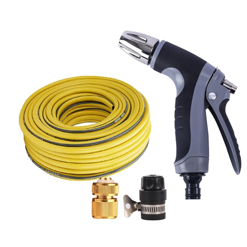 Bộ dây và vòi xịt tăng áp rửa xe tưới cây 10M  206817