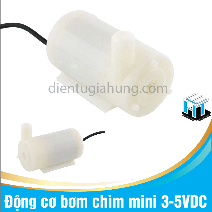 1 Cái Động cơ bơm chìm mini 3-5VDC (Shop giao Màu ngẫu nhiên)