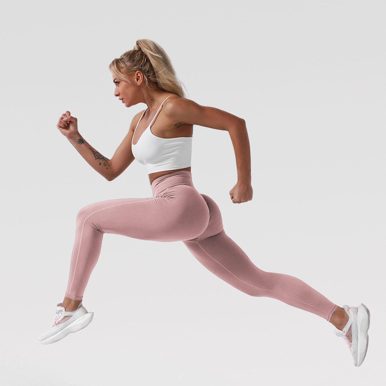 2020 Co Giãn Tập Gym Quần Không Đường May Quần Legging Làn Gió Nhẹ Quần Tập Yoga Cao Cấp Thể Thao Tập Gym Quần Legging Chạy Quần Nữ