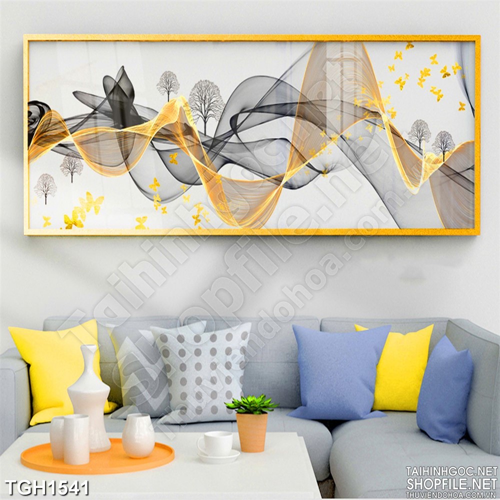 TRanh treo tường dải ngân hà - Tranh treo tường phòng khách - nhà hàng -khách sạn TT01- Tặng kèm đinh 3 chân chuyên dụng