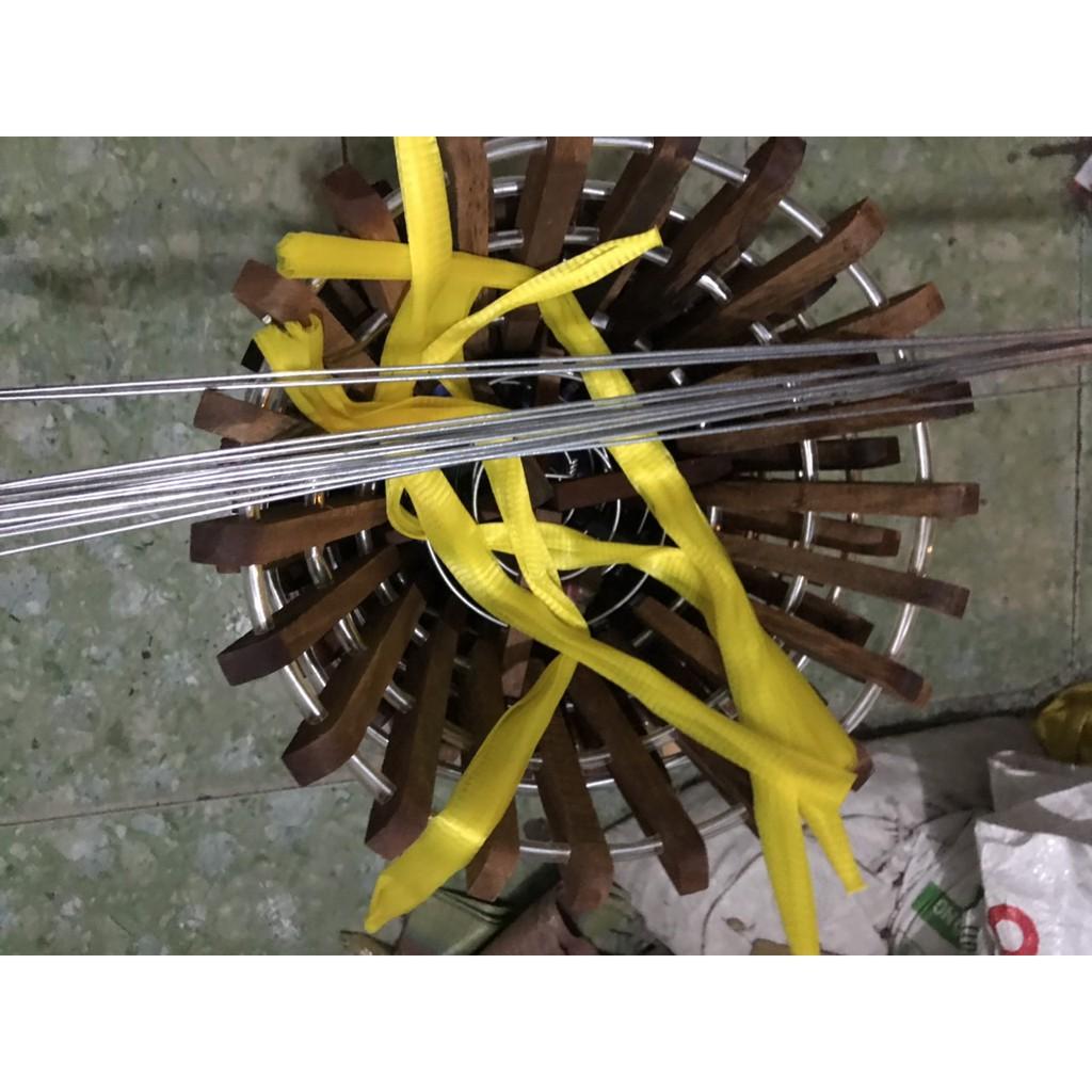 Combo 5 chậu gỗ sao đường kính 25cm với 5 móc và 5 túi đựng giá thể