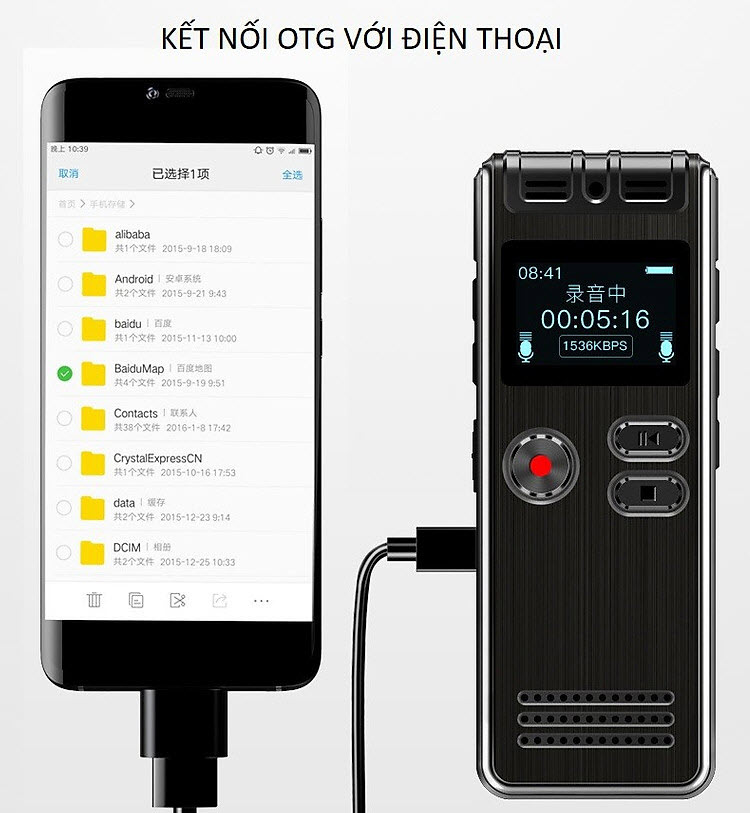 Kèm Thẻ Nhớ 8Gb - Máy Ghi Âm Chuyên Nghiệp GH-Q6 8G Màn Hình LCD Tích Hợp Loa Ngoài - Có Hỗ Trợ Nghe Nhạc MP3