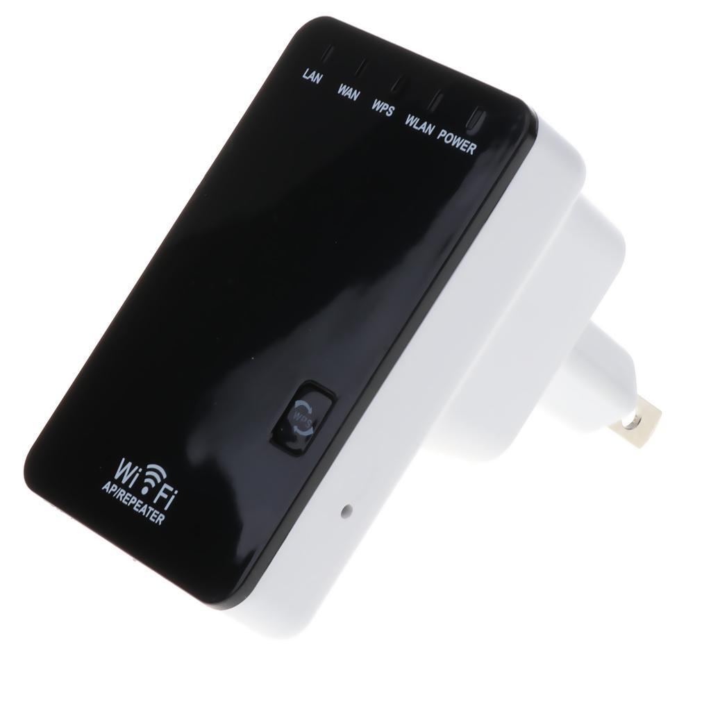 300Mbps Wireless Wifi Repeater Signal Booster Double Ports Extender US Plug