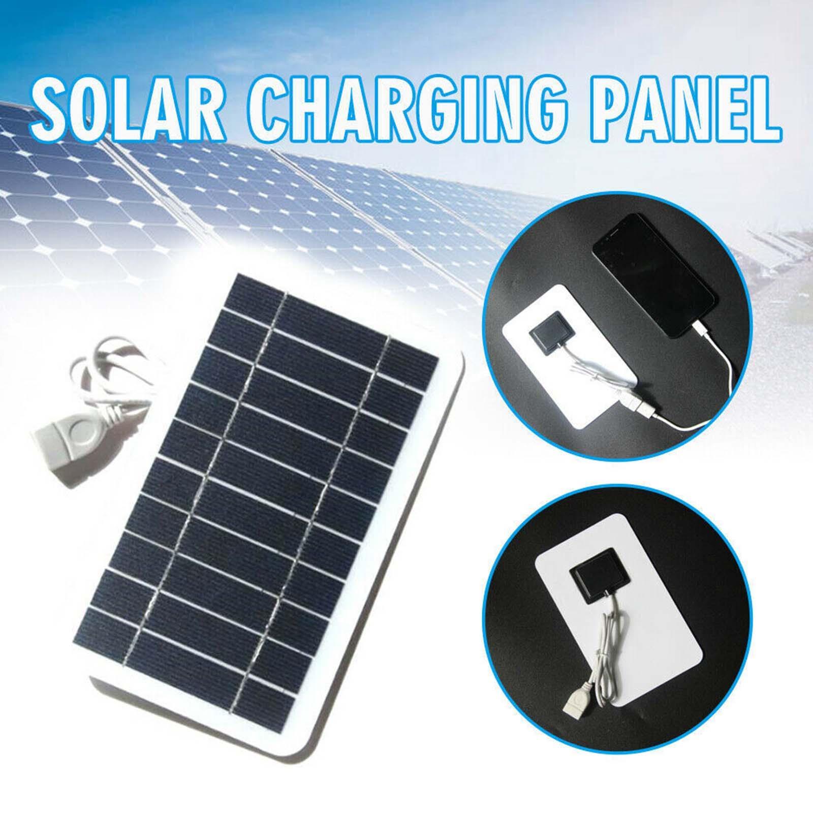 Solar Panel Kit with USB Port Portable Solar Charger for Smartphones RV Trip