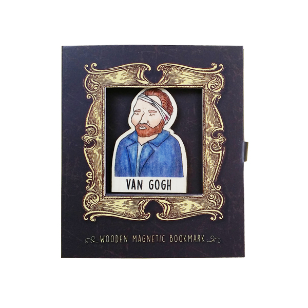 Bookmark gỗ nam châm Van Gogh