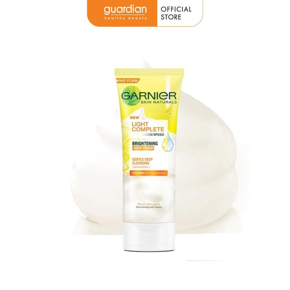 Sữa rửa mặt tạo bọt sáng da Garnier Light Complete Vitamin C Whip Foam 100ml