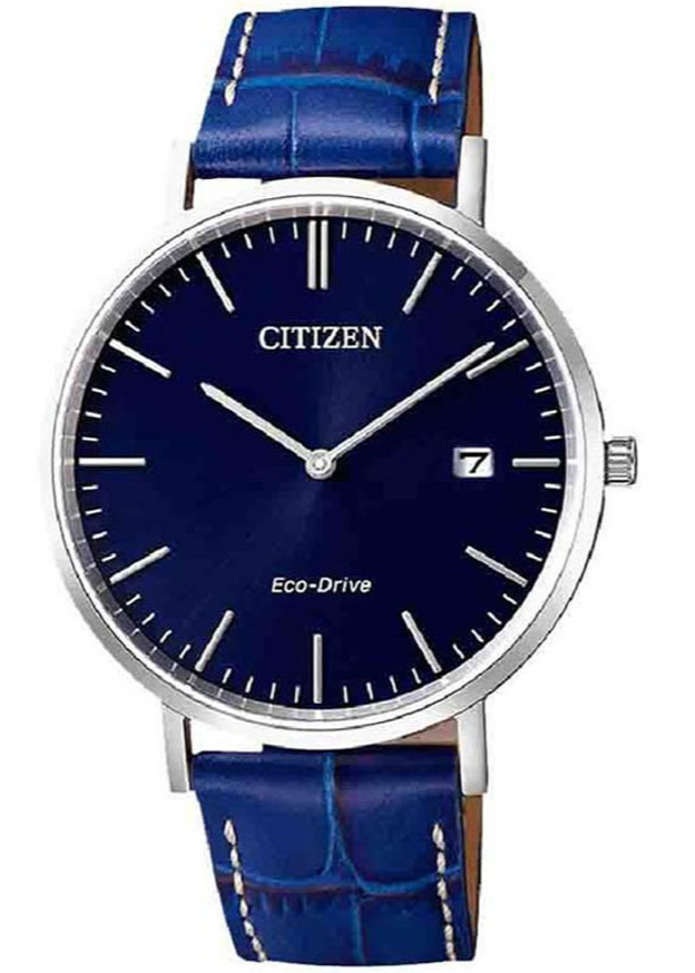 Đồng Hồ Nam Citizen Dây Da AU1080-11L - Mặt Xanh