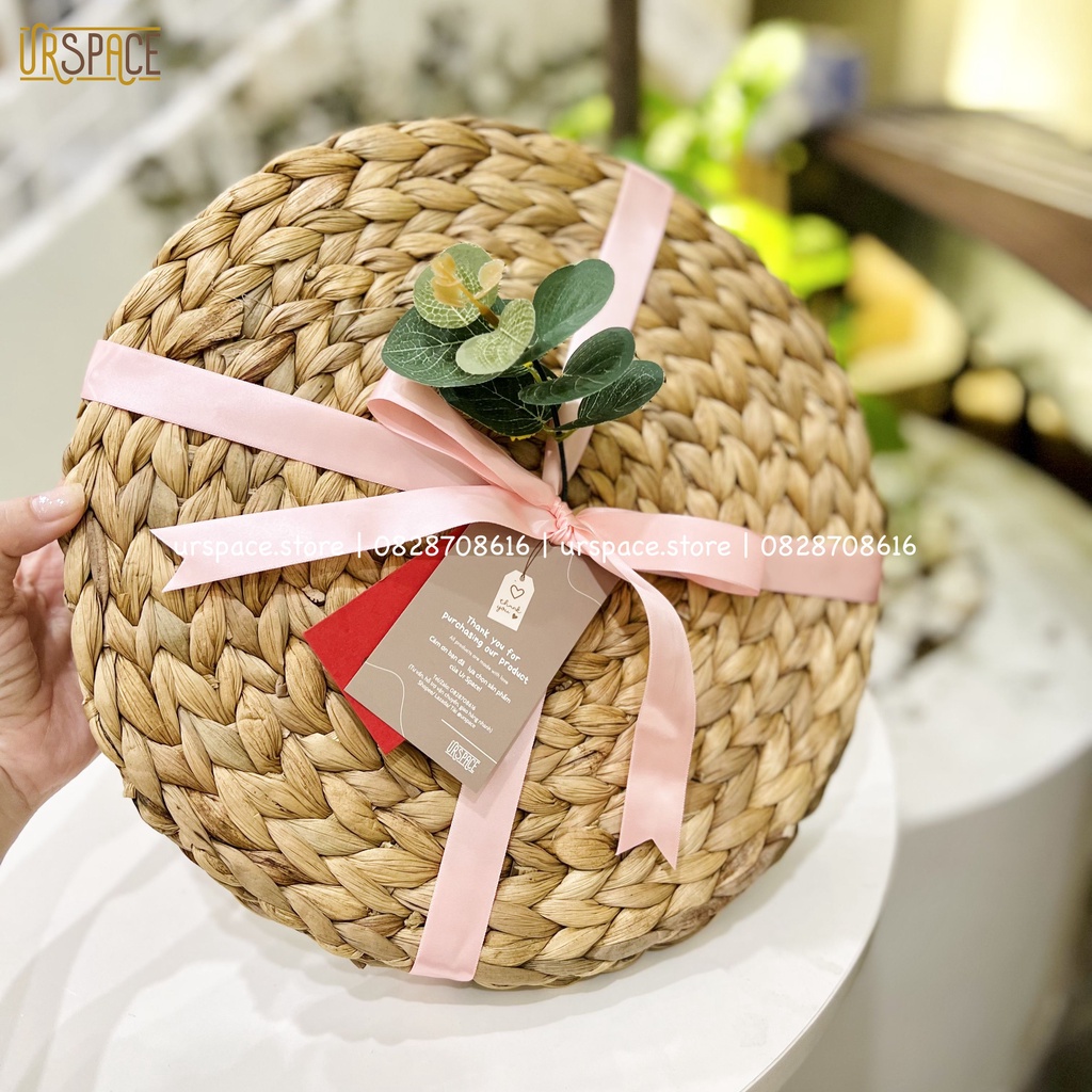 Set quà tặng Valentine 4 tấm lót bàn ăn trang trí decor Ur Space/ Valentine Gift Set of 4 pcs place mat
