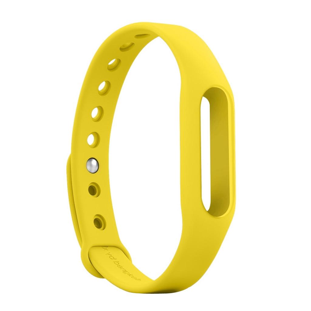 Yellow Waterproof Replacement Wrist Strap Band For Xiaomi Mi Smart Bracelet