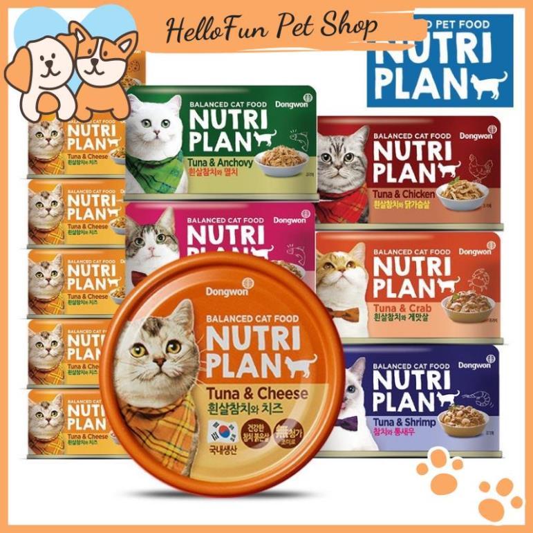 Pate Nutri Plan nhập khẩu Hàn Quốc cho mèo mọi lứa tuổi (Lon 160g)