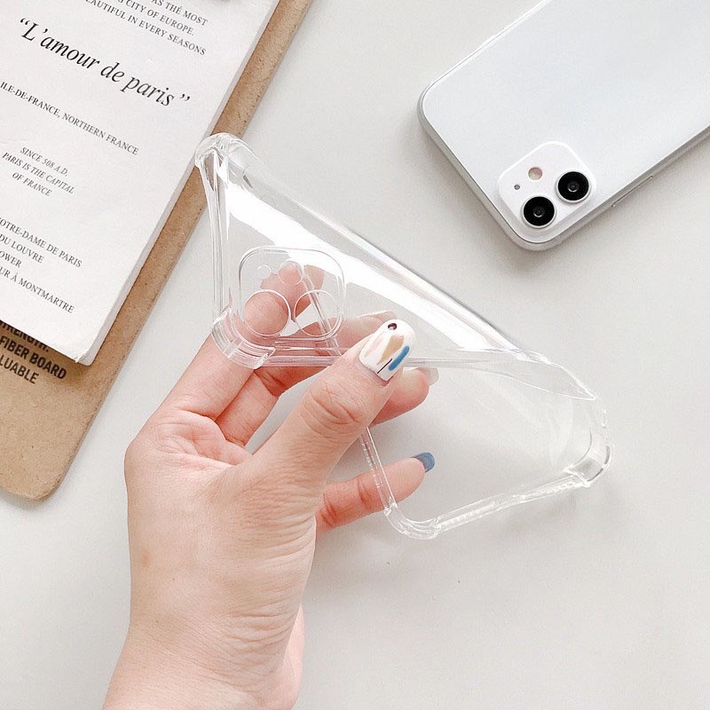 Ốp Điện Thoại Mềm Trong Suốt Chống Sốc Cho iPhone Từ X ĐẾN 14pro max