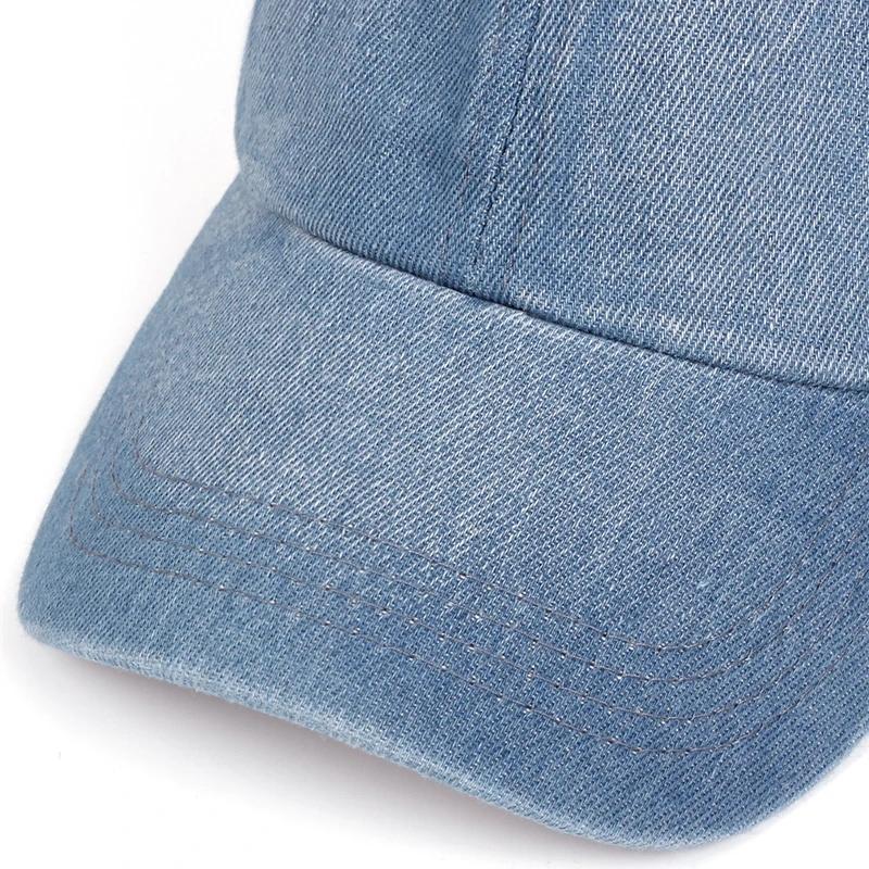 Unisex Da Bò Mũ Bóng Chày Mùa Thu Cổ Nón Snapback Nam Nữ Thể Thao Ngoài Trời Quần Jean Denim Hip Hop Mũ Chống Nắng Nón Bán Buôn Color: Sky Blue